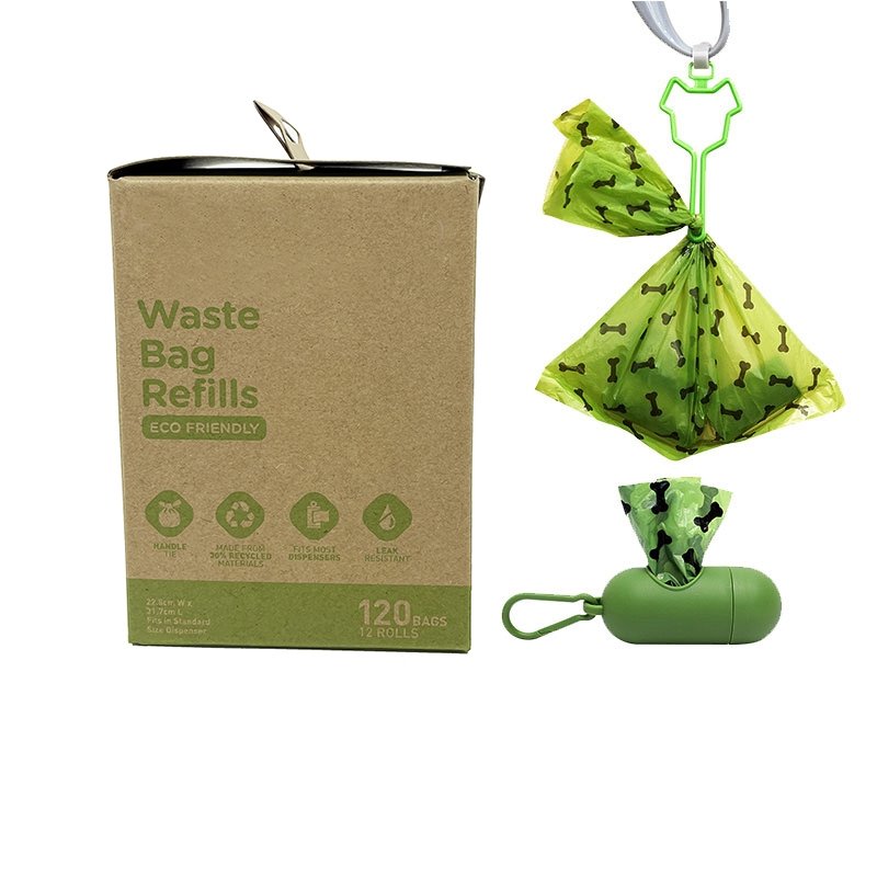 100% Biodegradable Eco Friendly dog poop bags with handles