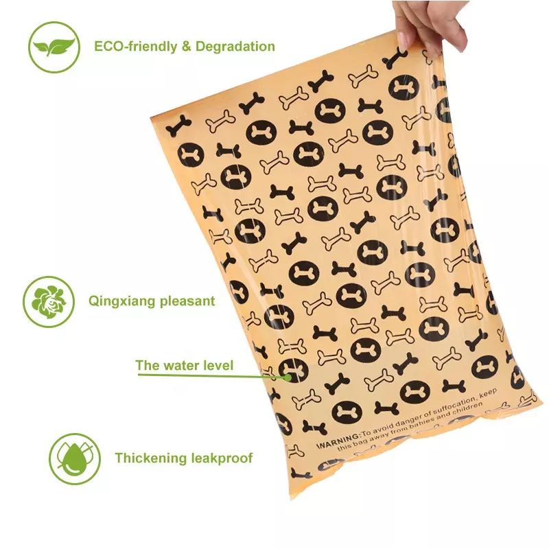 compostable 100% Biodegradable Pet Dog Waste Poop Plastic Garbage Bag Rolls