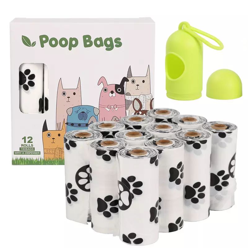 100% Biodegradable Corn Starch Compostable Scented Pet Trash Bags Eco Friendly Portable Dog Poop Bags